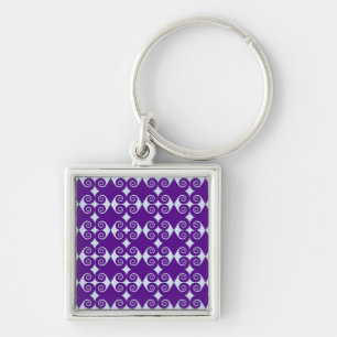 Curly Diamond Pattern Keychain