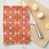 Curly Diamond Pattern Kitchen Towel (Quarter Fold)