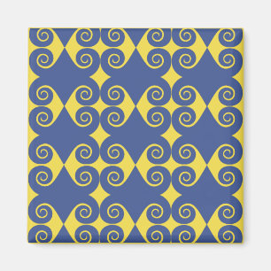 Curly Diamond Pattern Magnet