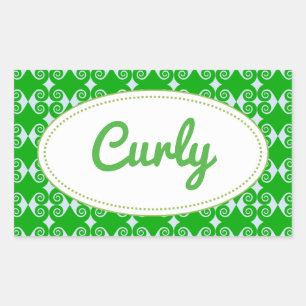Curly Diamond Pattern Sticker