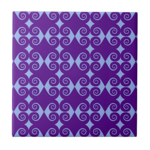 Curly Diamond Pattern Tile
