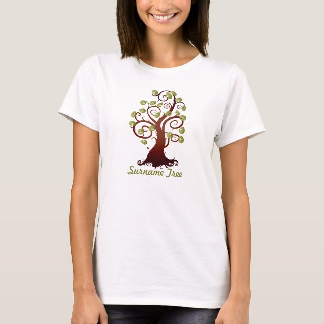 Curly  Family Tree T-Shirt (Front)