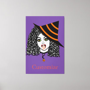Curly-haired Witch Thunder_Cove Canvas Print