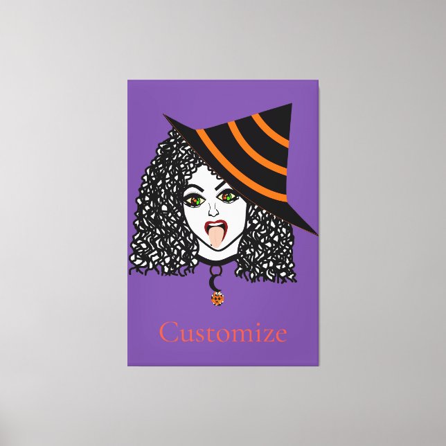 Curly-haired Witch Thunder_Cove Canvas Print (Front)