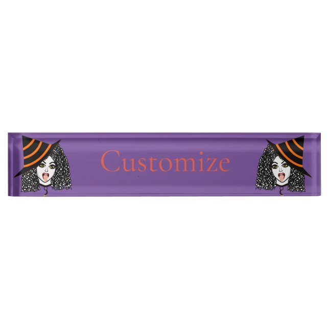 Curly-haired Witch Thunder_Cove Nameplate (Front)