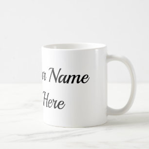 Curly Heart Ink Mug With Personalization