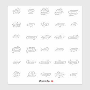 Curly Herb and Spice Labels