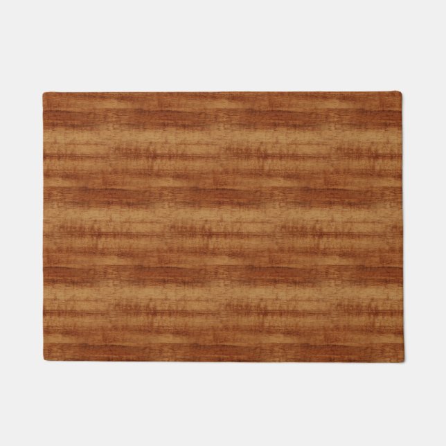 Curly Koa Acacia Wood Grain Look Doormat (Front)