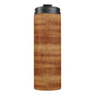 Curly Koa Acacia Wood Grain Look Thermal Tumbler
