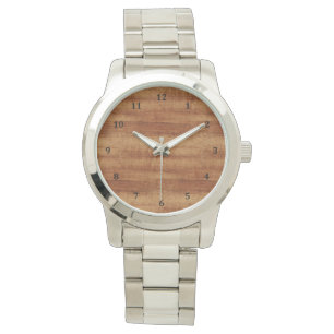 Curly Koa Acacia Wood Grain Look Watch