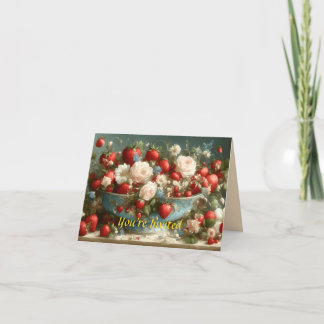 Curly Locks Rhyme Party Invitation 