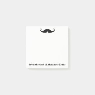 Curly Moustache Post-it Notes