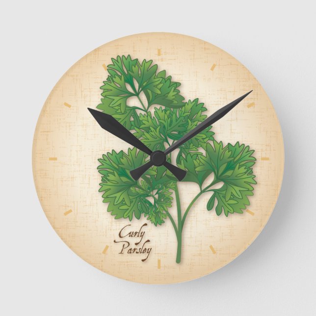 Curly Parsley Clock (Front)