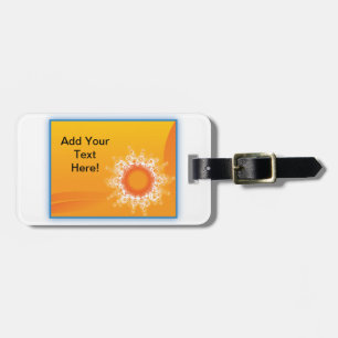 Curly Sunshine Customizable Design Luggage Tag