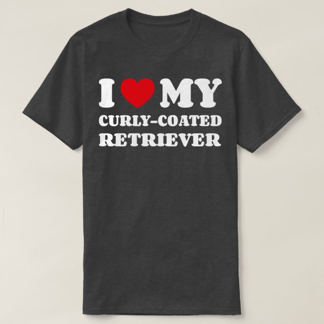 CurlyCoated Retriever T-Shirt (Design Front)