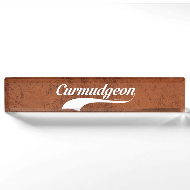 Curmudgeon Nameplate (Front)