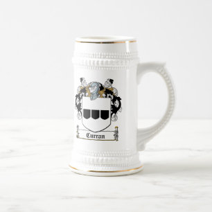 Curran Family Crest Beer Stein