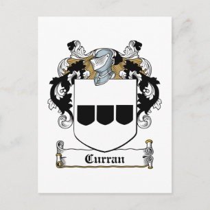 Curran Family Crest Postcard