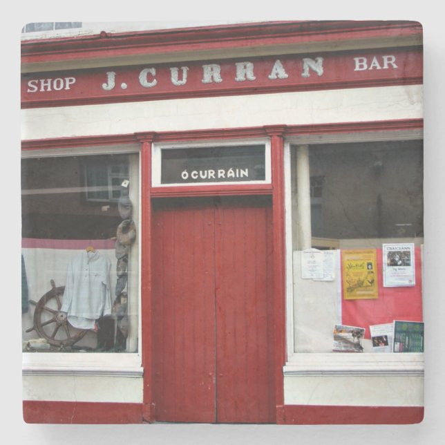 Currans, Currans Dingle, Irish Pubs, Irish Stone Coaster (Front)