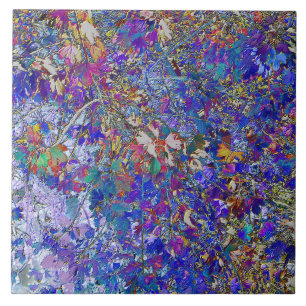 Currant Leaves Tree Art Ceramic Tile