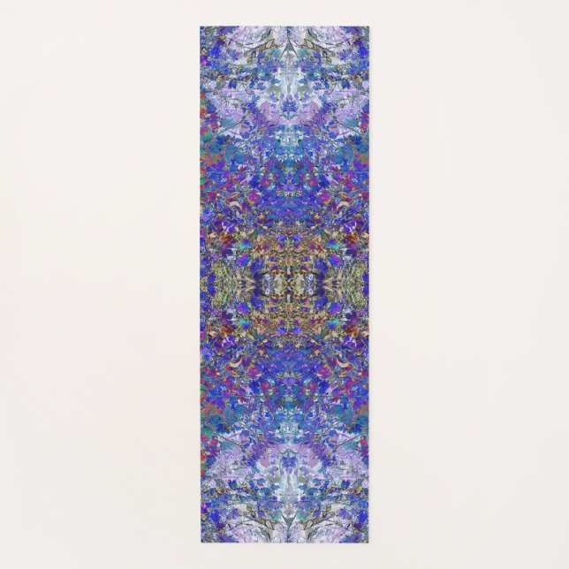 Currant Leaves Tree Art Meditation Yoga Mat (Front)