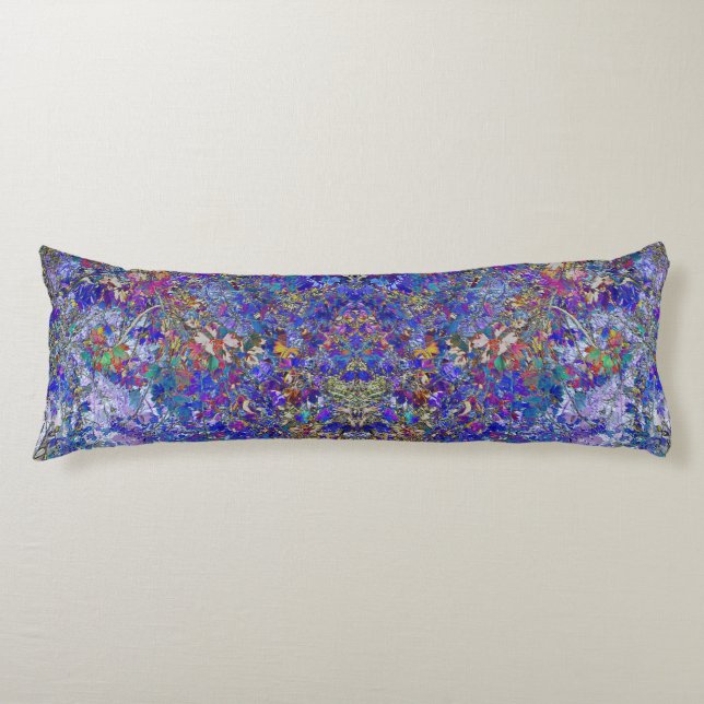 Currant Leaves Tree Art Meditative Body Pillow (Front)