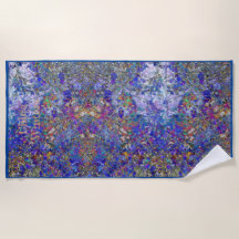 Currant Leaves Tree Art Personalized Beach Towel