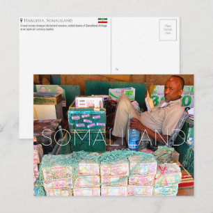 Currency Seller, Hargeisa, Somaliland Travel Postcard
