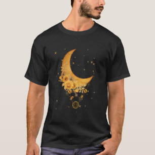Currency Virtual On The Moon Spiritual Graphic Btc T-Shirt