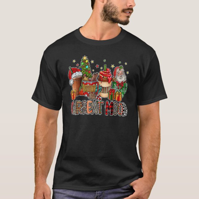 Current Mood Latte Sweets Winter Santa Christmas T T-Shirt (Front)
