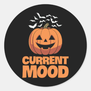 Current Mood Pumpkin Halloween Sticker