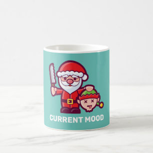 Current Mood Santa and Elf Coffee Mug