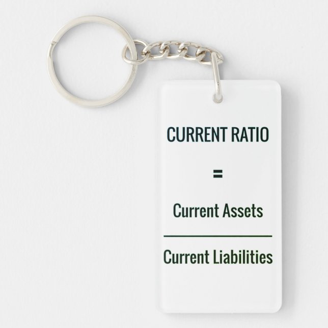 "Current Ratio" Keychain (Front)
