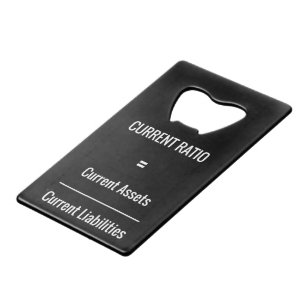"Current Ratio" Wallet Bottle Opener