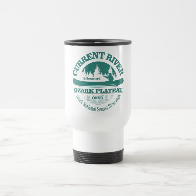 Current River (canoe) Travel Mug (Center)