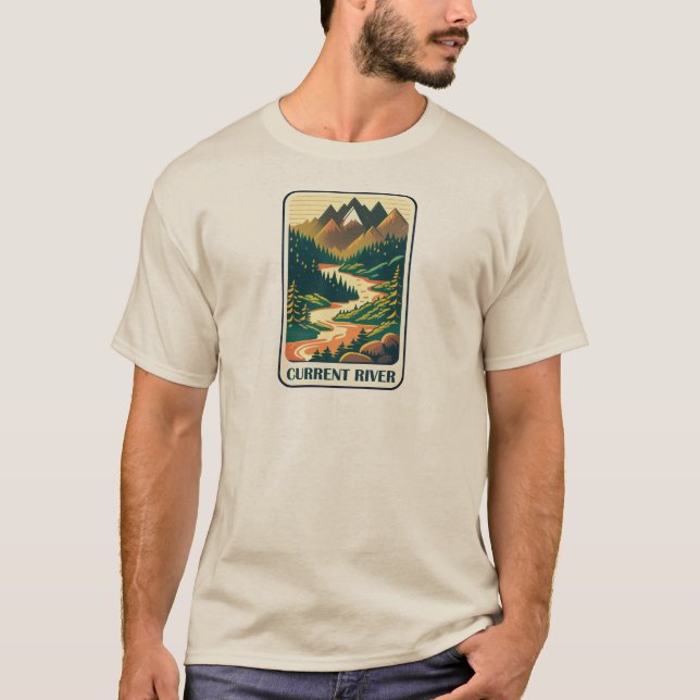 Current River Missouri Colours T-Shirt (Front)