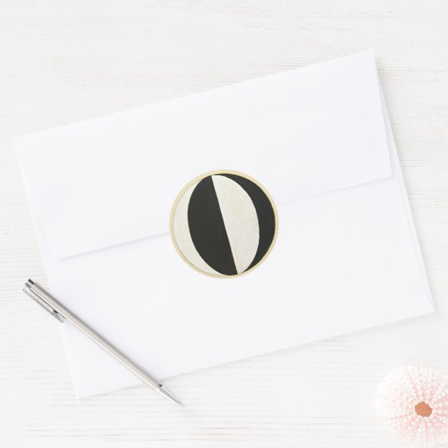 Current Standpoint of Mahatmas by Hilma af Klint  Classic Round Sticker (Envelope)