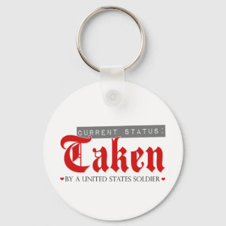Current Status: Taken by a Soldier Keychain