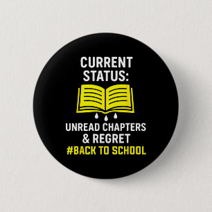Current Status Unread Chapters And Regret 2 Inch Round Button