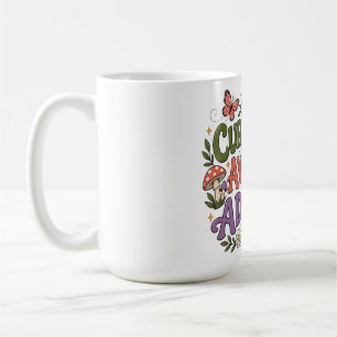 Currently Avoiding Adulting Funny Floral Butterfly Coffee Mug