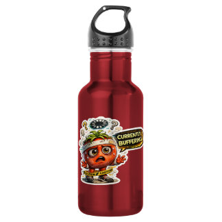 Currently Buffering Funny Retro Introvert Graphic  532 Ml Water Bottle