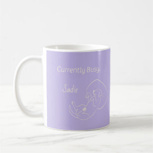 Currently Busy Labrador Retrie Custom Dog Mom Name Coffee Mug