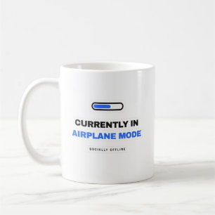 Currently In Airplane Mode Funny Mug