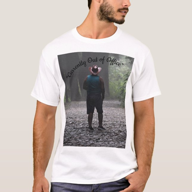 Currently Out of Office Minimalist Travel T-Shirt (Front)