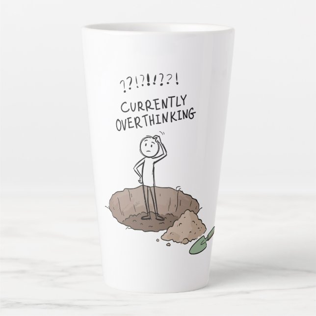 Currently Overthinking Funny Coffee Mug | Relatabl (Front)