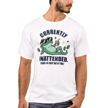 Currently Unattended Funny Frog Chill Sunglasses T