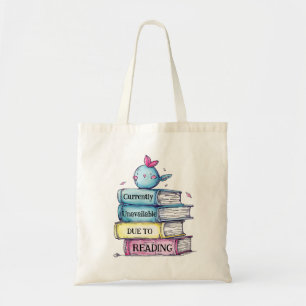 Currently Unavailable (Reading) Tote Bag   Funny B