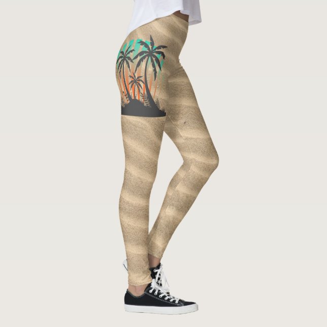 Currents Côtiers - Leggings Femmes Personnalisés (Droite)