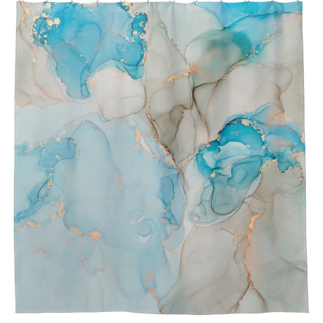 Currents of translucent hues, snaking metallic swi (Front)