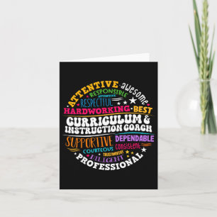 Curriculum And Instruction Coach Appreciation Week Card